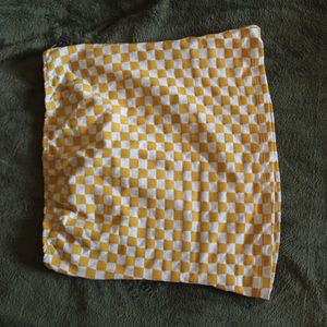 Checked tube top